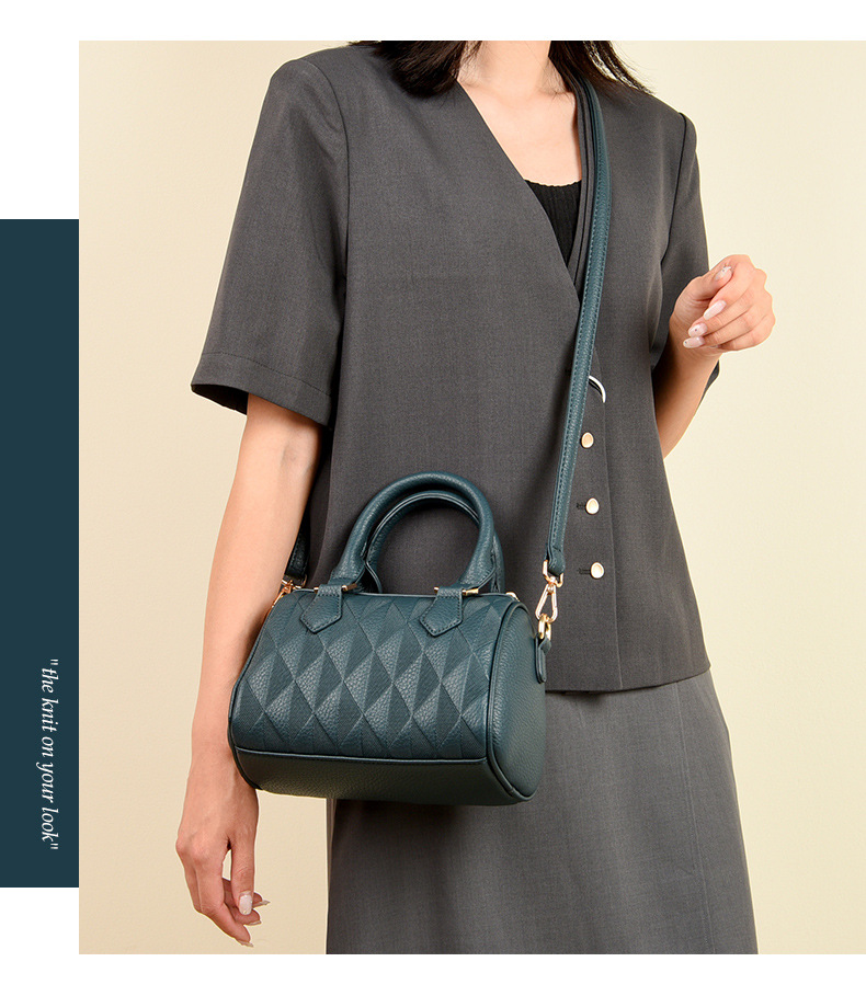 Women's bag fashion Boston pillow bag trendy all-match high-grade shoulder messenger bag_voghion.com
