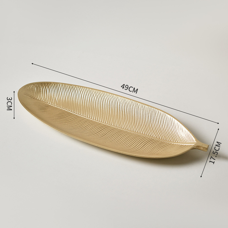 INS simple Nordic snack Candy placa sala de estar hogar mesa de comedor Placa de almacenamiento creativo bandeja de oro adornos de decoración