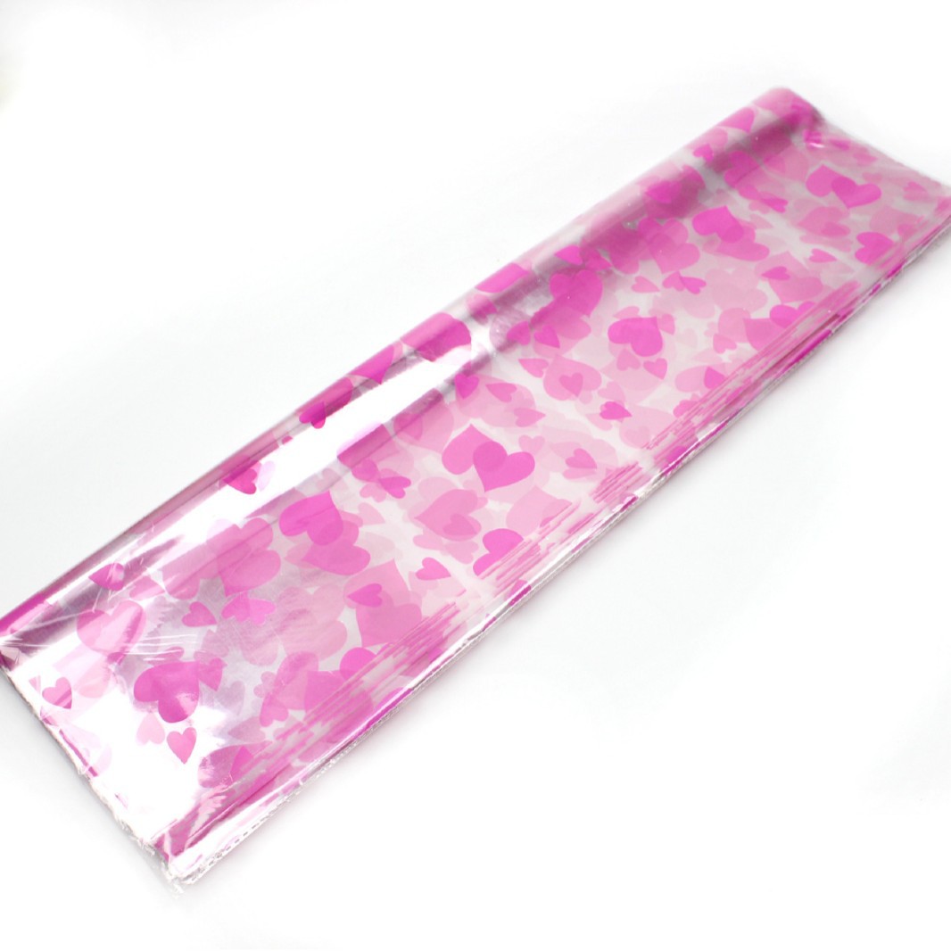 Flor envuelta en celofán impresión papel de plástico papel de regalo papel de embalaje transparente de Apple regalo flor material de embalaje al por mayor