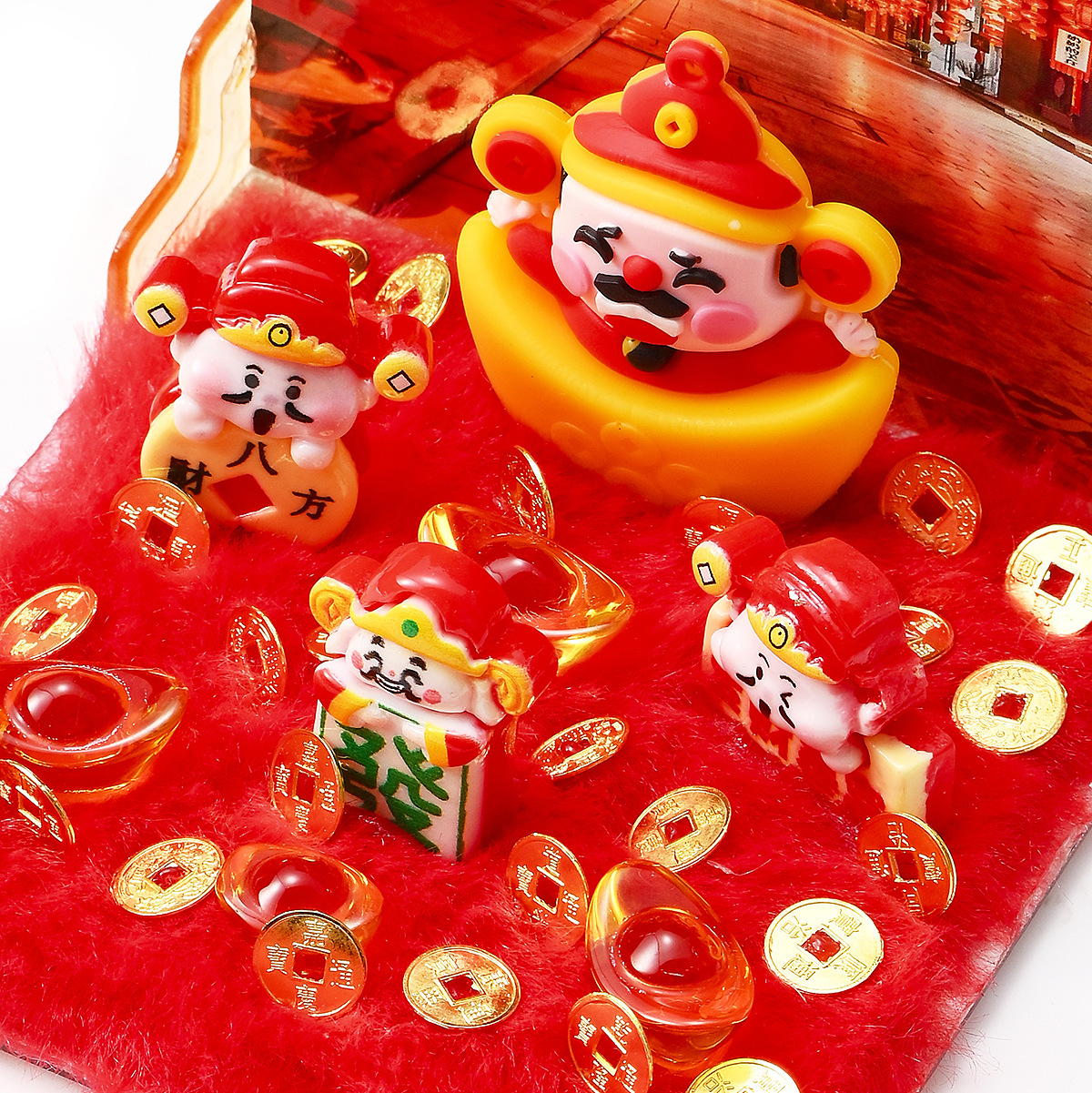 Cubo de Rubik de Año Nuevo, el dios de la riqueza, los adornos de la luz nocturna, el bricolaje hecho a mano, los regalos festivos creativos, todas las direcciones para dar la bienvenida al dios de la riqueza