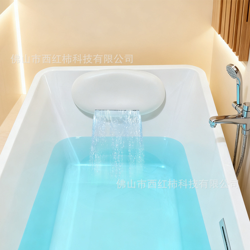 新款推荐源头工厂聚氨酯防水弹性易洁出水颈部按摩浴缸枕头SPA枕