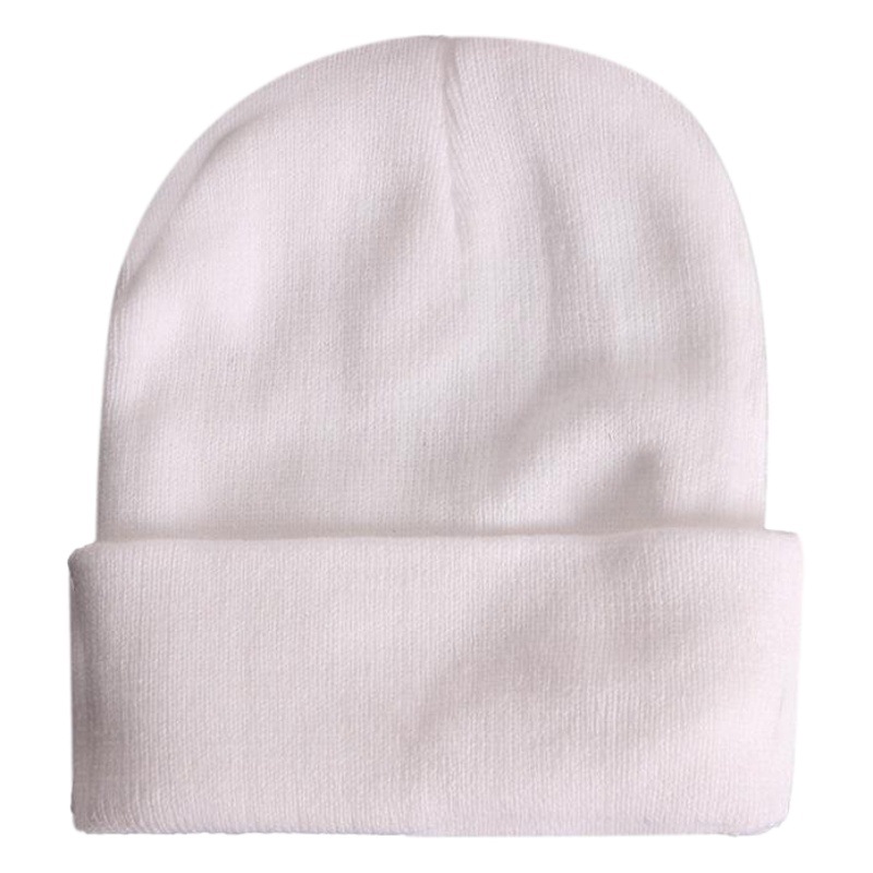 Japanese Korean version of wool cap Women's knitted pullover cap autumn and winter warm turn-up hat trendy men's melon cap wholesale