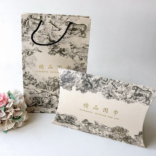 Factory Direct silk scarf shawl packaging box Boutique scarf gift box hand gift scarf gift box