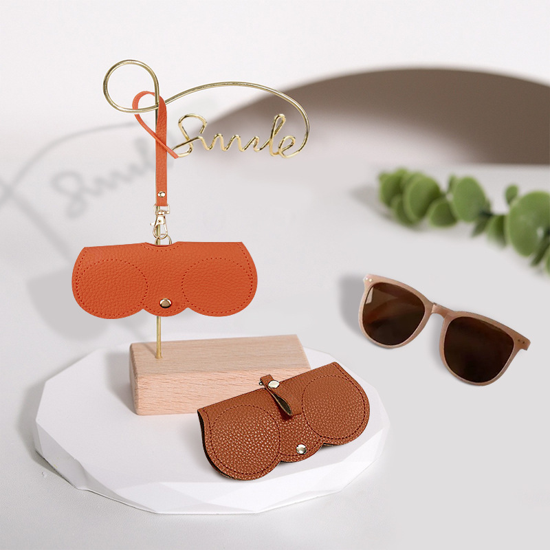 Gafas populares bolsa de almacenamiento portátil gafas de sol cubierta protectora colgante bolsa de gafas para viajar de moda y simple