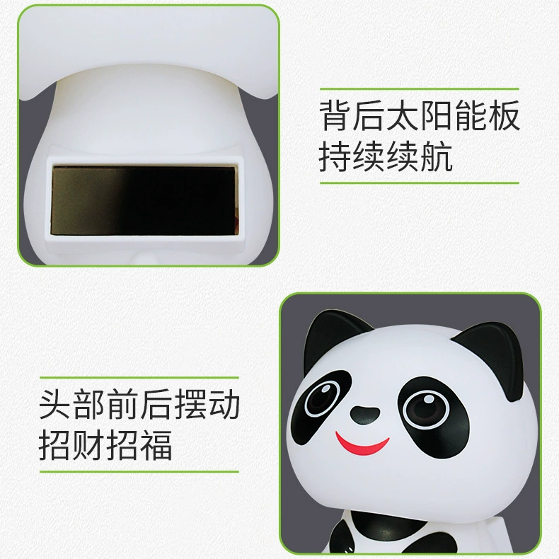 Checkout solar-powered, nail decoration, new collection, panda, for luck, Birthday gift