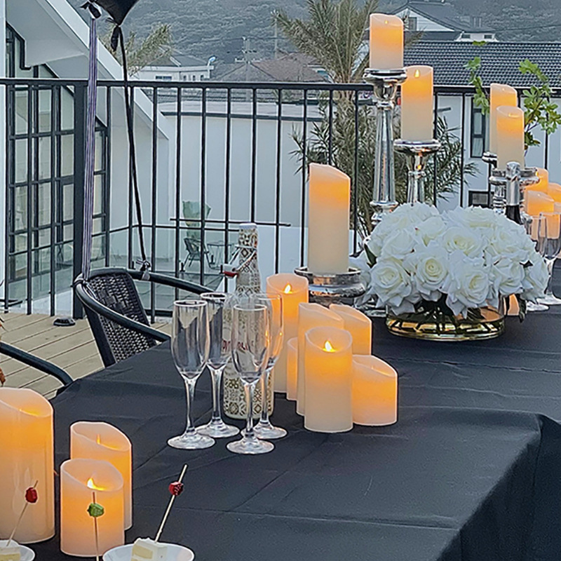 LED電子ろうそく灯ロマンチックな結婚祝いは街灯を導いてろうそくのホテルの家の誕生日パーティーの装飾をシミュレーションします。|undefined