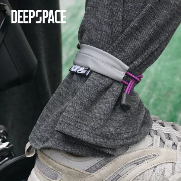 DEEPSPACE bicycle drawstring magnetic beam foot strap night running reflective belt road mountain bike riding leggings