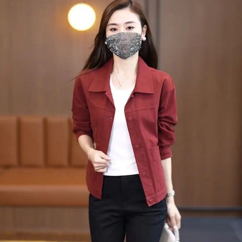棉短款外套女2025秋季新款小个子洗水棉工装时尚洋气休闲夹克衫|undefined