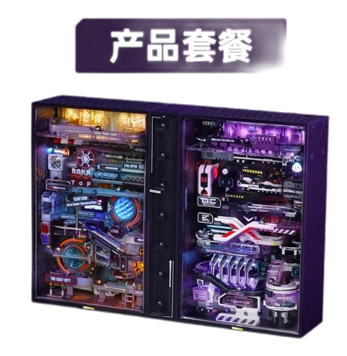 Ruo To Ruo Ke Modelo de moldeo por inyección de metal ensamblado de madera Rompecabezas tridimensional hecho a mano Regalo de juguete de montaje difícil