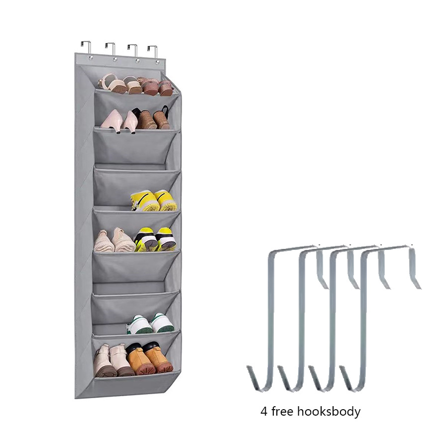  Home Storage & Organization wall mounted shoe bag multi function door storage hanging bag multi layer sundries storage bag_voghion.com