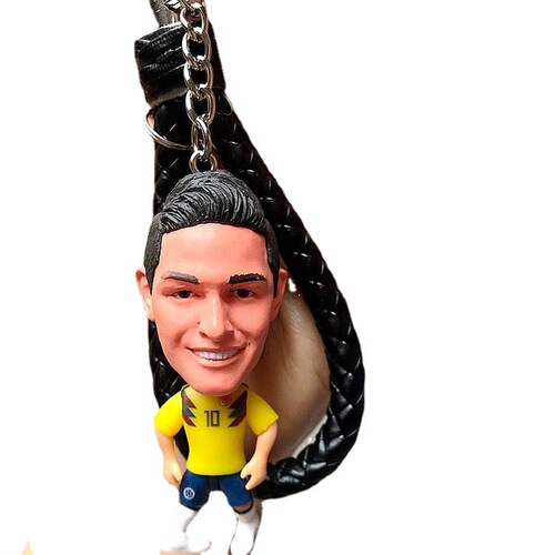European Cup football star doll model Messi Neymar C Ronaldo Griezmann doll pendant buckle