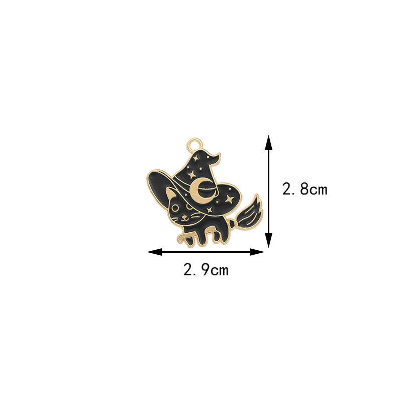 1 Piece 1.7*3cm Alloy Moon Cat Pendant display picture 6