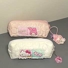 2026新款高颜值笔袋hellokitty美乐蒂学生大容量收纳文具袋粉A23