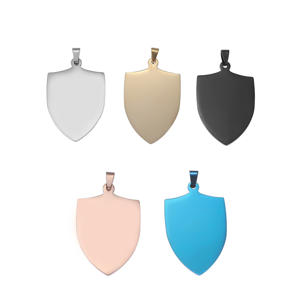 49*28*1.8, 50*28*1.8 Jewelry Making Size 1 Piece 49*28*1.8 50*28*1.8 Hole 1~1.9mm Titanium Steel Geometric Customization Laser Engraving Pendant Chain DIY Jewelry Accessories