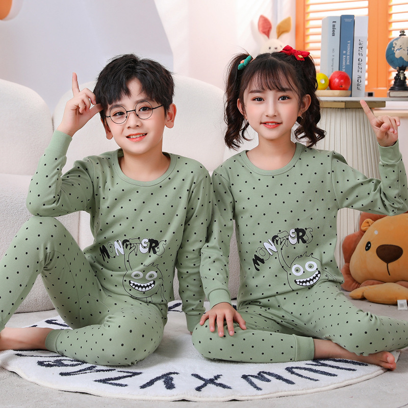 언더웨어 세트) 그린 도트