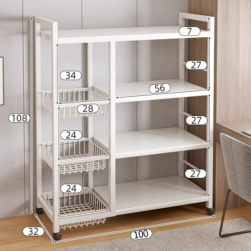 [밀크화이트] 넷블루 3장 + 4단보드 100X32X108