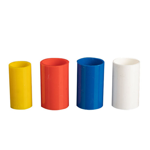 PVC electric wire pipe direct head 163 points 204 points 32 40 wire pipe straight through 50 thickened extended red blue accessories