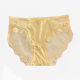 Bow Satin Stitching Lace Briefs ~ Fairy Beauty French Low Waist Lip Jacquard Gauze Briefs Ladies
