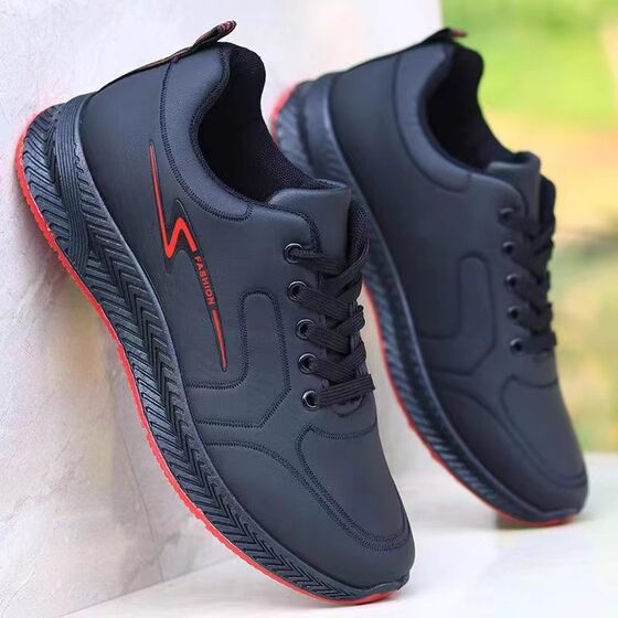 Spring waterproof men's shoes wear-resistant stain-resistant work shoes men's black work sneaker kitchen waterproof casual shoes