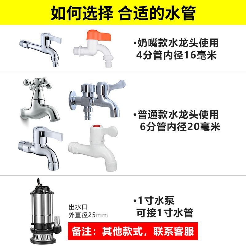 manguera de agua 4 minutos 6 minutos 1 pulgadas tubería de agua doméstica tubería de plástico de PVC anticongelante de alta presión manguera de agua a prueba de explosiones