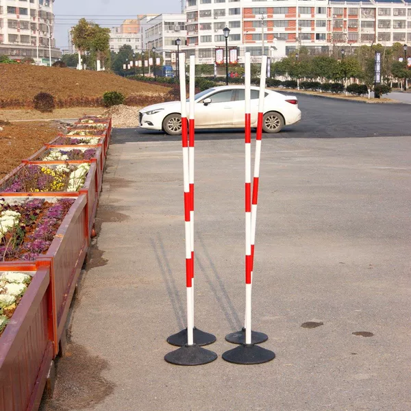 Football Training Sign Rod Basketball Training Snake Running Rod Around Rod Reversing Pile Corner Flag Rubber Base Red and White Rod