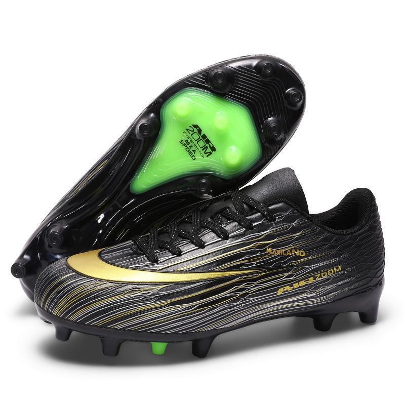 Zapatillas de Fútbol AG TF para Niños y Jóvenes TPU y Caucho Corte Bajo para Césped Natural y Artificial