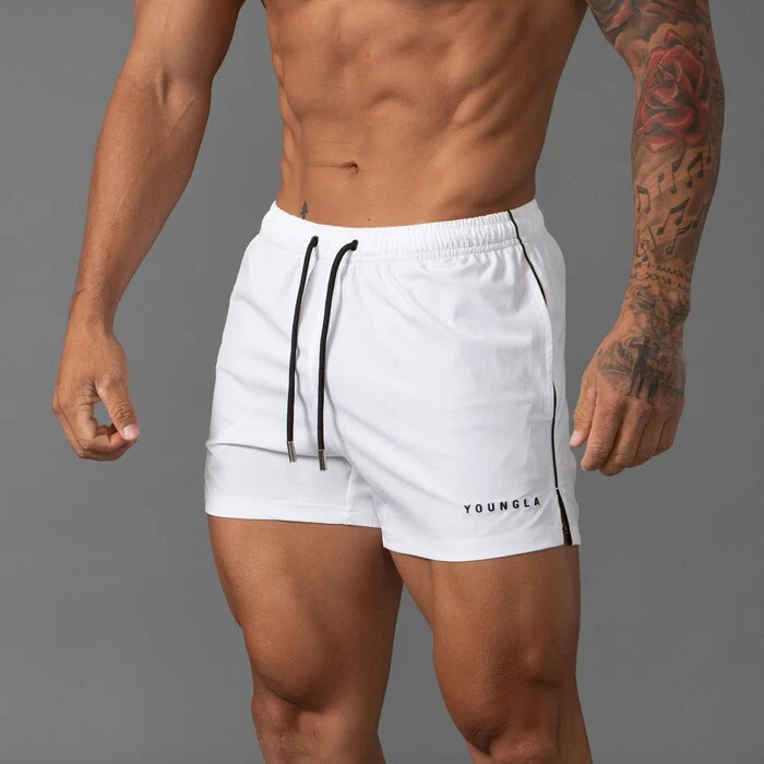 Youngla Men's Shorts Summer New Gym Sports Fitness Running Training Quick-Drying Breathable Shorts