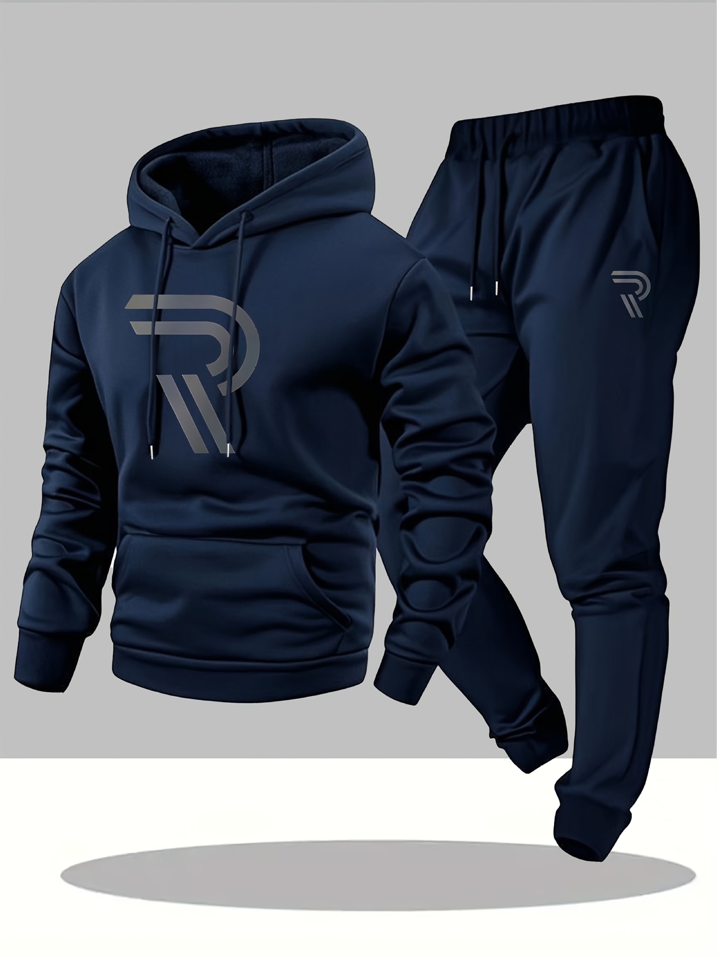 Cross-border nuevo estilo casual de moda para hombres y mujeres suéter impresa sudadera y trajes deportivos de cuerda de tracción Europa y América