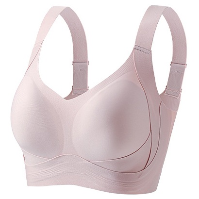 Gran tamaño de ropa interior de elevación de dama gran pecho pequeño sin marcas de bra cerrado contra el pecho anti-caída fija copa bra delgado