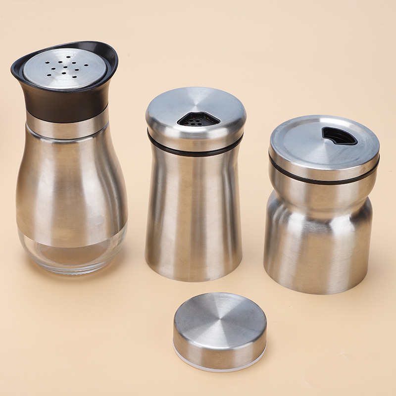 Fábrica suministrar directamente botella de condimento conjunto de material de barbacoa pimienta negra sellado botella de condimento de comino accesorios personalizados