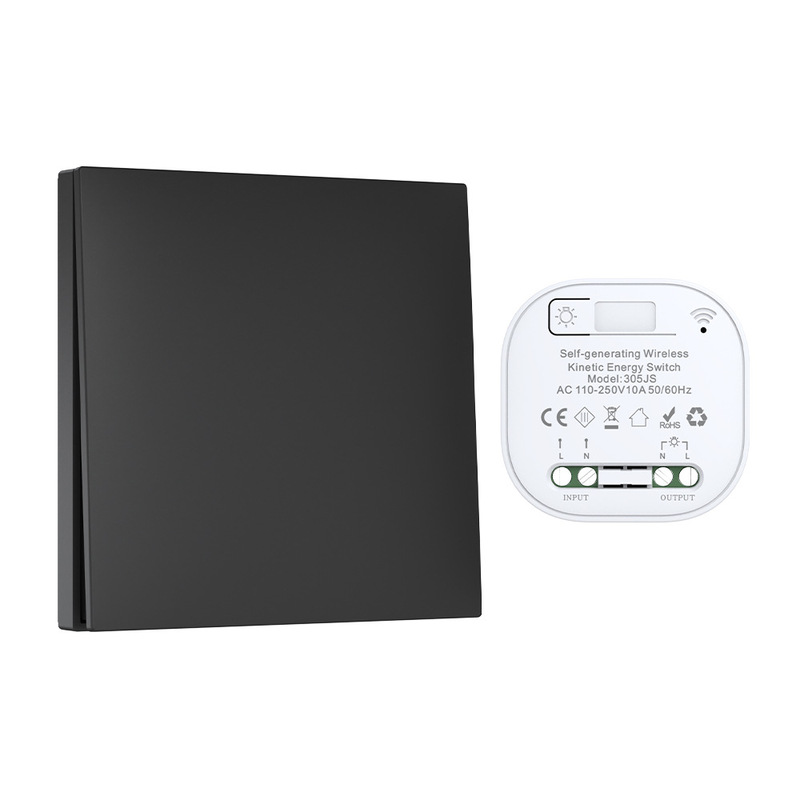 Qixin 自己発電ワイヤレスリモコンスイッチリモコンバッテリー不要配線不要家庭用壁防水自由に貼り付け可能|undefined