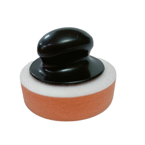 Car manual waxing handle set solid wax emulsion with 3-inch polishing wax sponge disc manual waxing tool