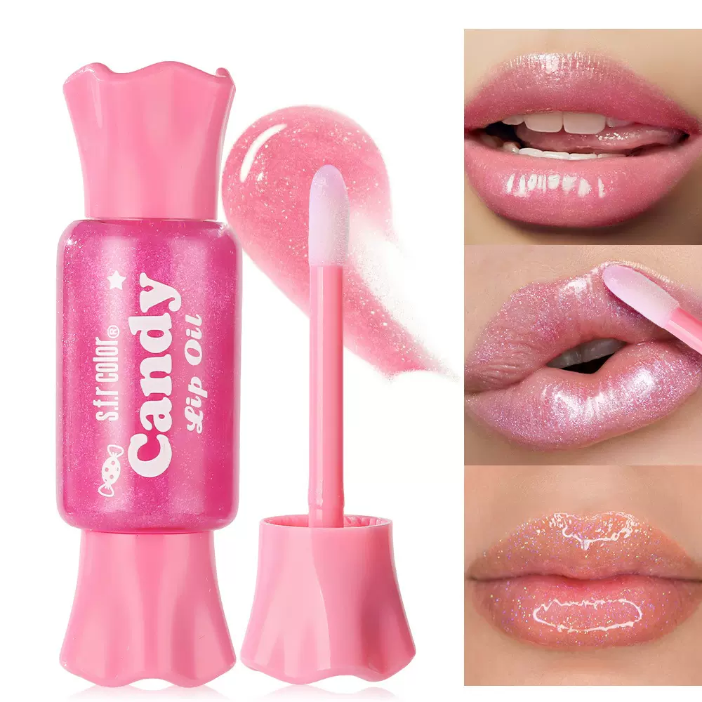 s.f.r color 外贸专供新品保湿滋润淡唇纹去死皮糖果微闪唇油