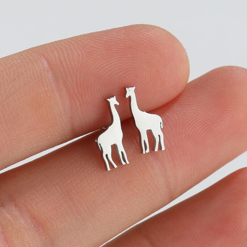 Animal Pattern Women'S Gender Cute Style PVD Coated 18K Gold Real Gold Plated Animal 304 Stainless Steel Cute Waterproof Non Tarnish Ear Studs
