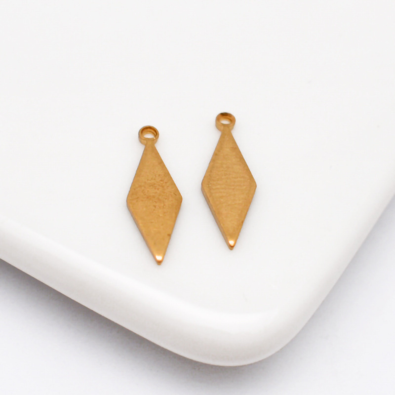 DIY accessories copper jewelry 15.8*5mm diamond single hanging diamond frame geometric copper