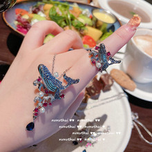 �貺��{ˮ�Ό�ʯС�~���� �OӋ�� �18K����{ˮ���ʯ�L�~��