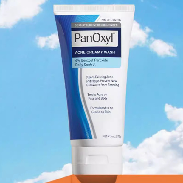 跨境PanOxyl 祛痘泡沫洁面乳10% 过氧化苯甲酰氨基酸控油4%洗面奶|undefined