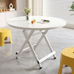 折叠桌子圆桌家用餐桌出租屋宿舍吃饭桌户外地摊便携桌