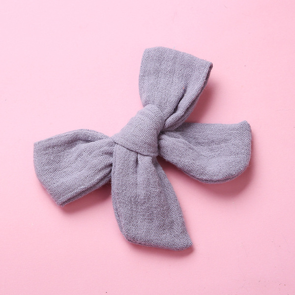 Cotton children's hairgrip with bow