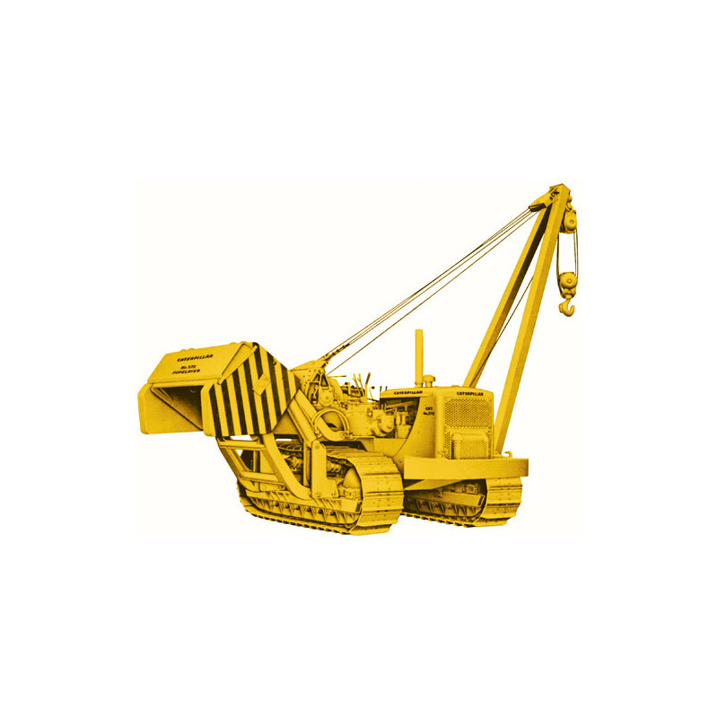 1:50 CAT572C HistoricMachines卡特管道铺设吊装机铺管模型55210