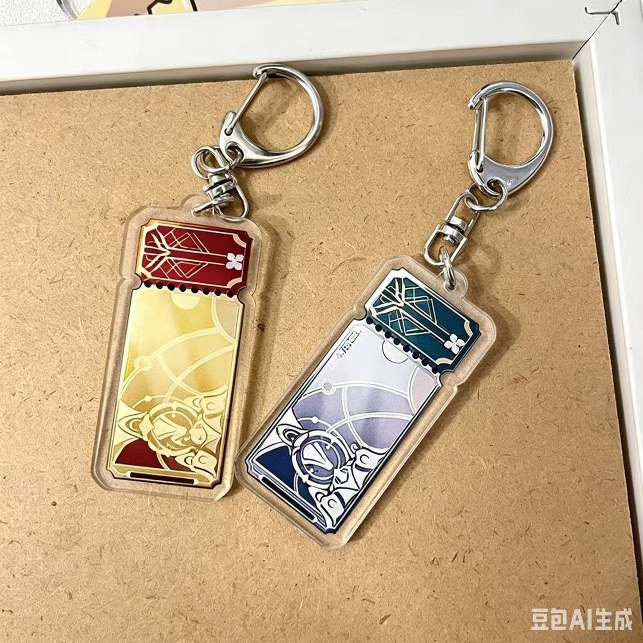 星穹铁道游戏周边专票二次元普票亚克力高颜值钥匙扣卡通挂件挂饰