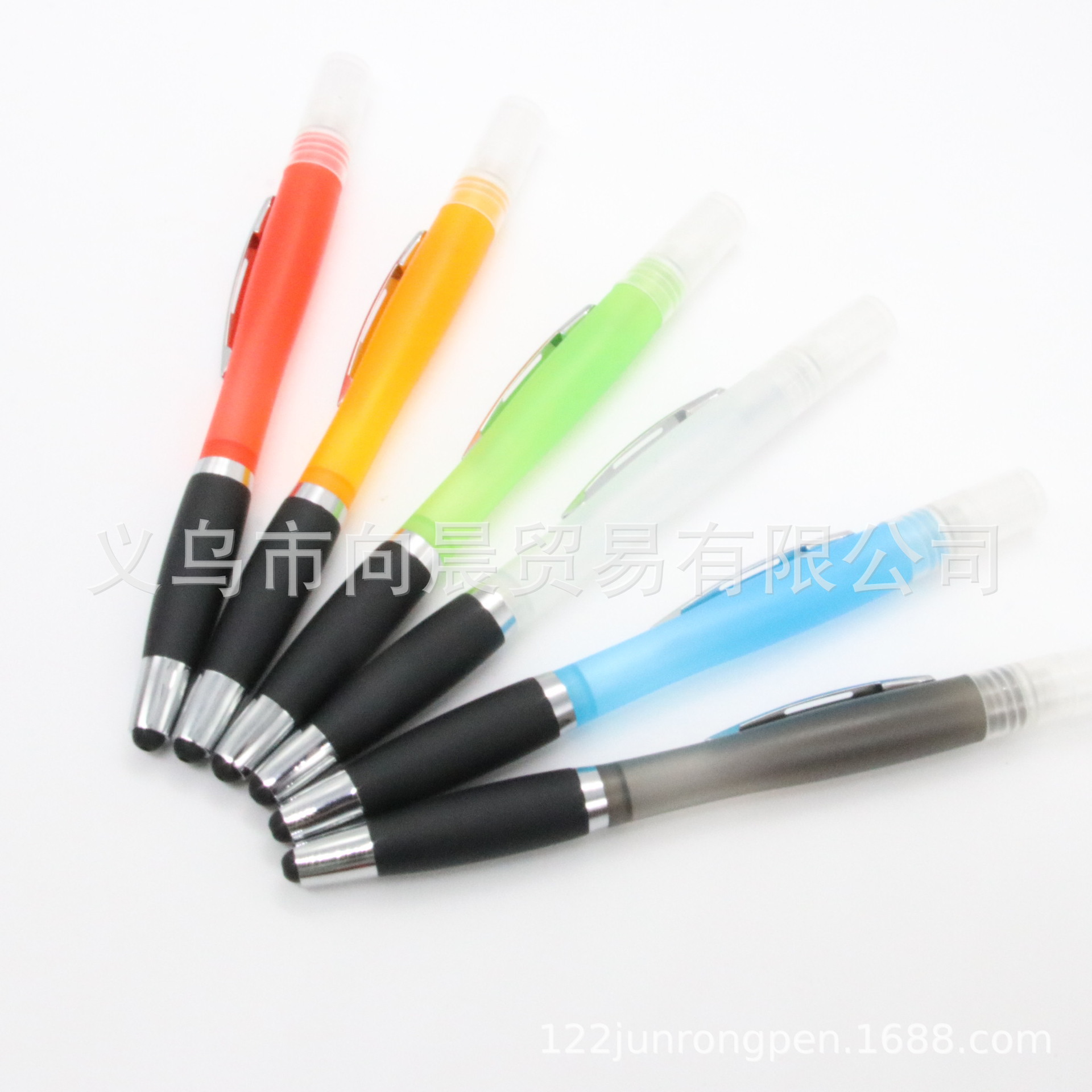 Stylus pluma de pulverización de gran capacidad 5ml Pantalla táctil del teléfono móvil perfume pluma publicidad pluma promocional