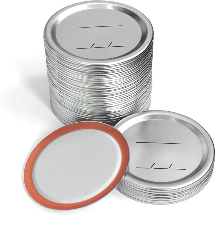 Amazon Mason Jar Lid Cross-Border Hot-Selling Tinplate Split Sealing Lid Round Metal Ring Iron Lid Amazon Mason Jar Lid Cross-Border Hot-Selling Tinplate Split Sealing Lid Round Metal Ring Iron Lid