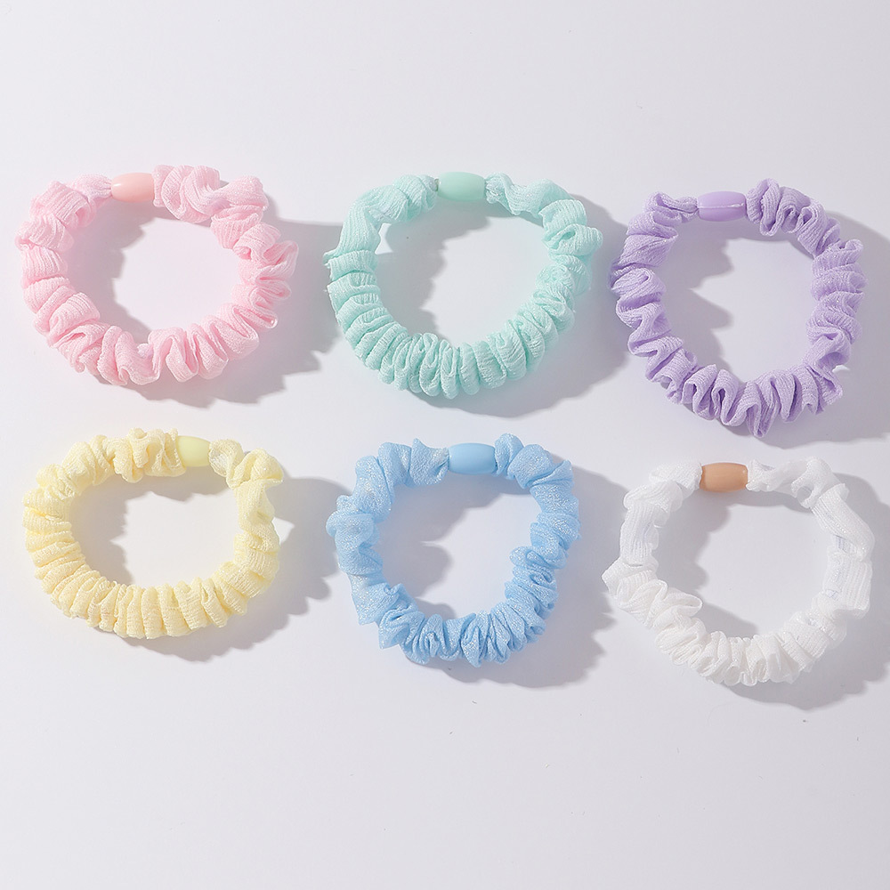 Nihaojewelry Cute Solid Color Elastic Rubber Head Rope Set Wholesale Jewelry display picture 5