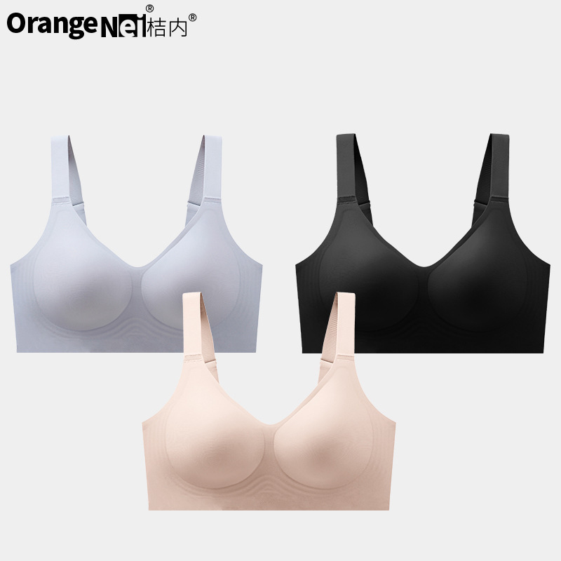 Jineimu Plus Size Women's Underwear for Large Busts, Comfortable, Breathable, Ultra-Thin, Lifts and Gathers, Reduces Side Breast, Wireless Jineimu Plus Size Women's Underwear for Large Busts, Comfortable, Breathable, Ultra-Thin, Lifts and Gathers, Reduces Side Breast, Wireless