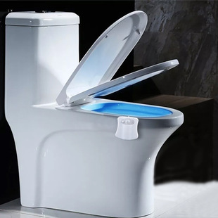 Creative LED night light 8 colors 16 colors new toilet sensor light hanging human body sensor light toilet cover light