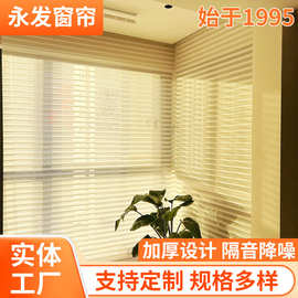 半遮光香格里拉帘定制防眩晕遮阳遮光氛围感透光不透人客厅卧室