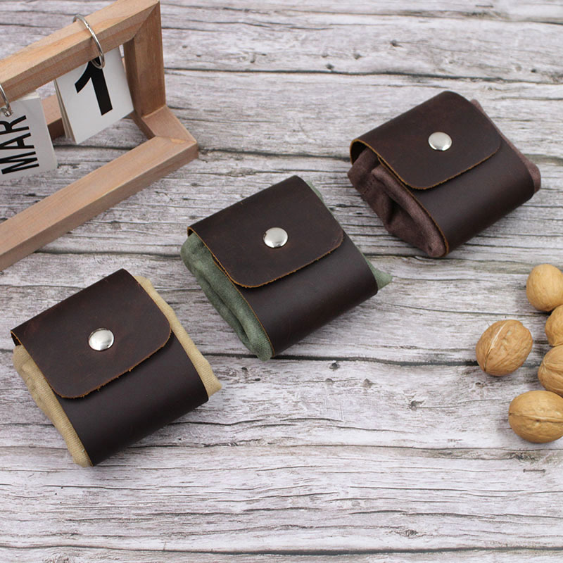 真皮帆布采摘袋