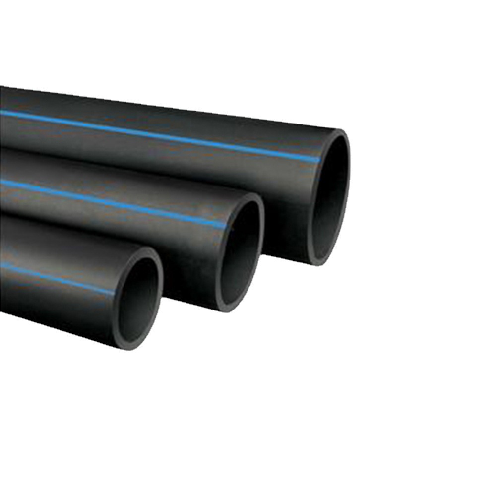 PE排水排污管 厂家直供黑色大口径耐腐蚀抗老化PE拖拉管DN160