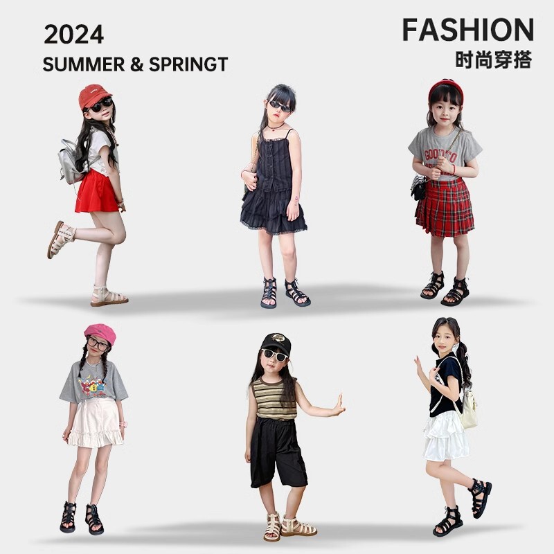 女童鞋子儿童罗马公主凉鞋2025新款夏季女孩中大童软底洋气沙滩鞋|undefined